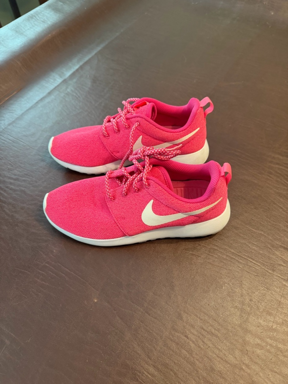 Nike Women’s Hot Pink Athletic Sneakers with White Swoosh